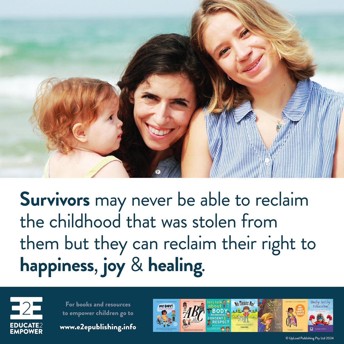 Survivors may never be able to reclaim the childhood that was stolen from them but...
