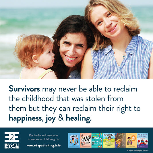 Survivors may never be able to reclaim the childhood that was stolen from them but...