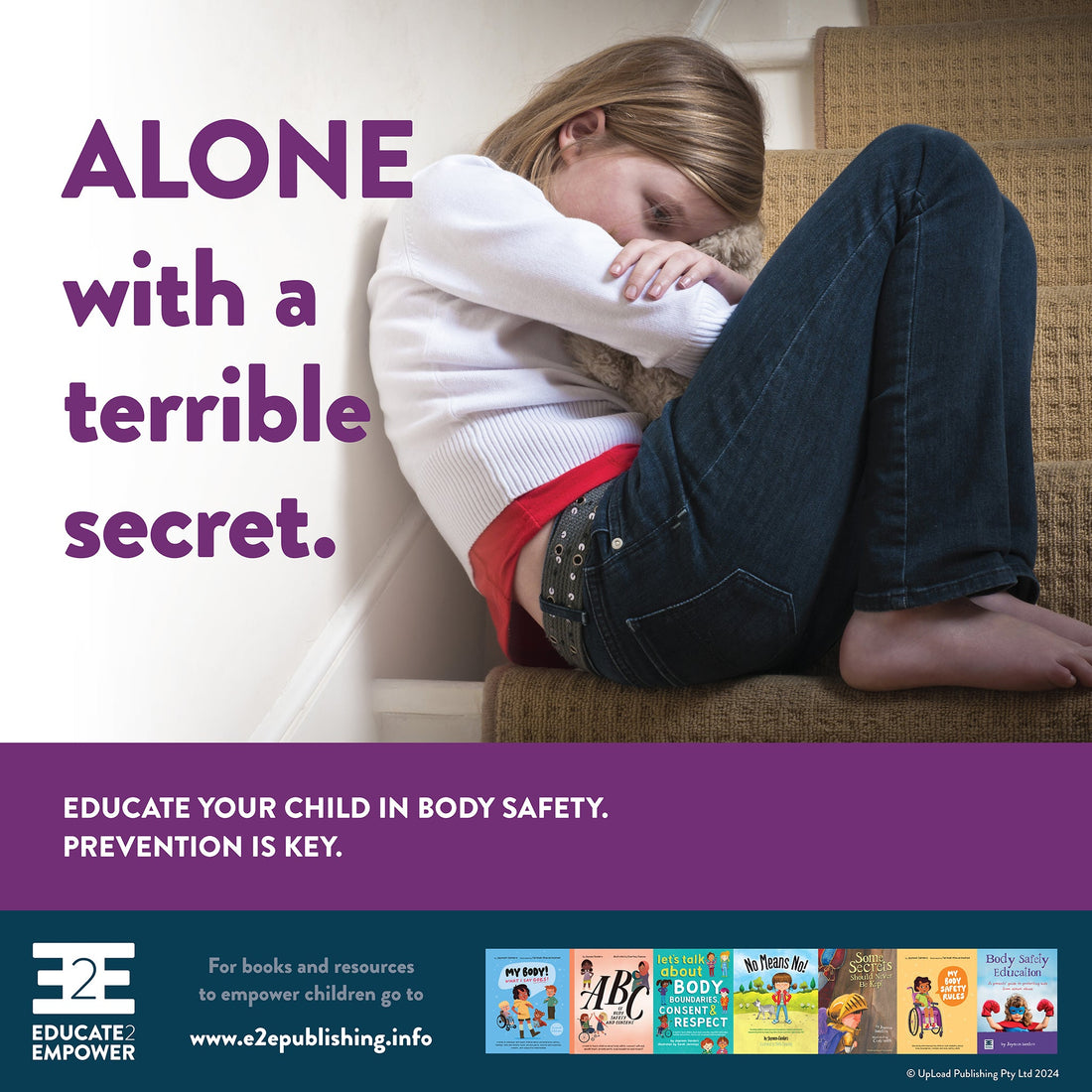 ALONE with a terrible secret.