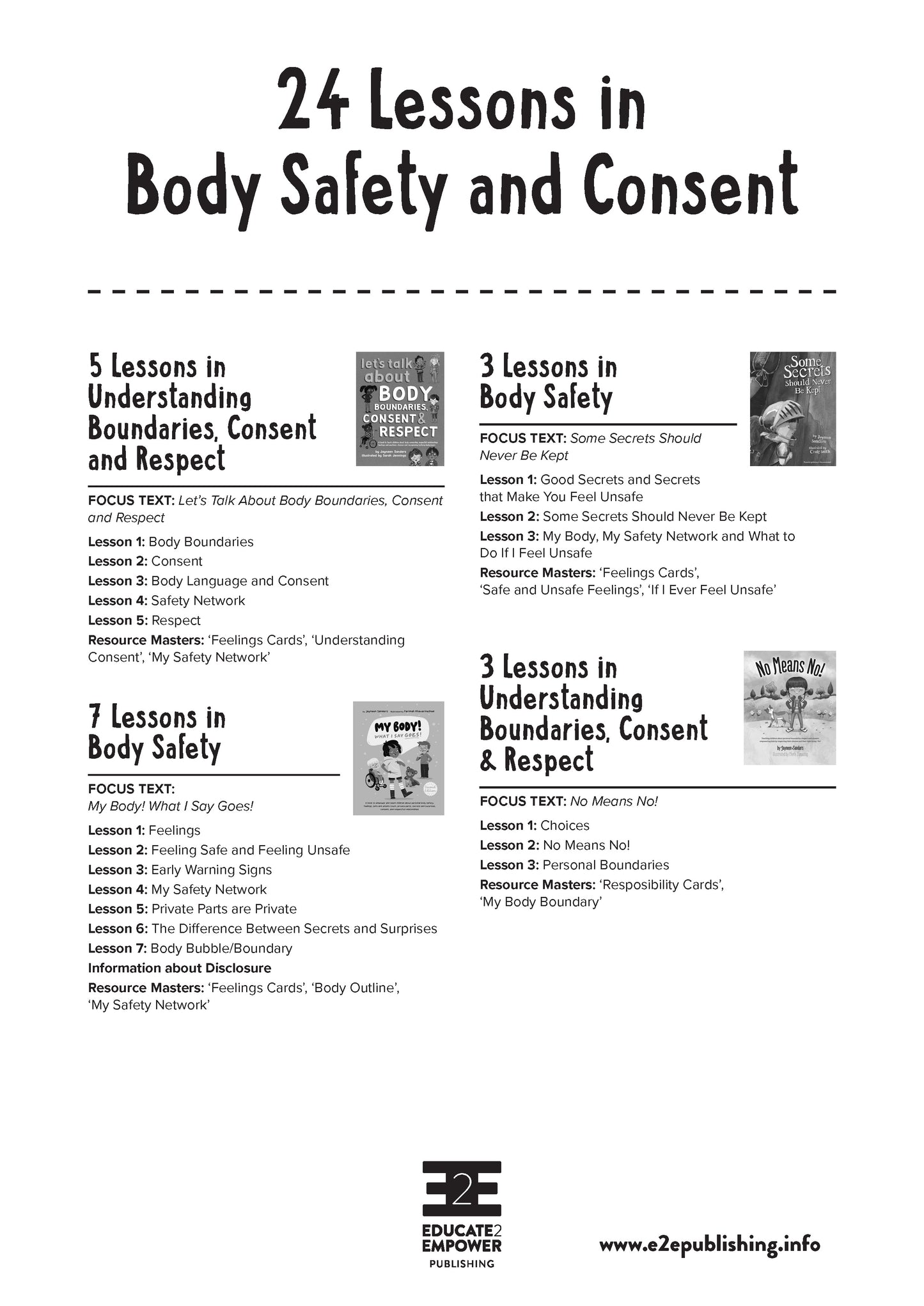 Body Safety & Consent VALUE BUNDLE Lesson Plans