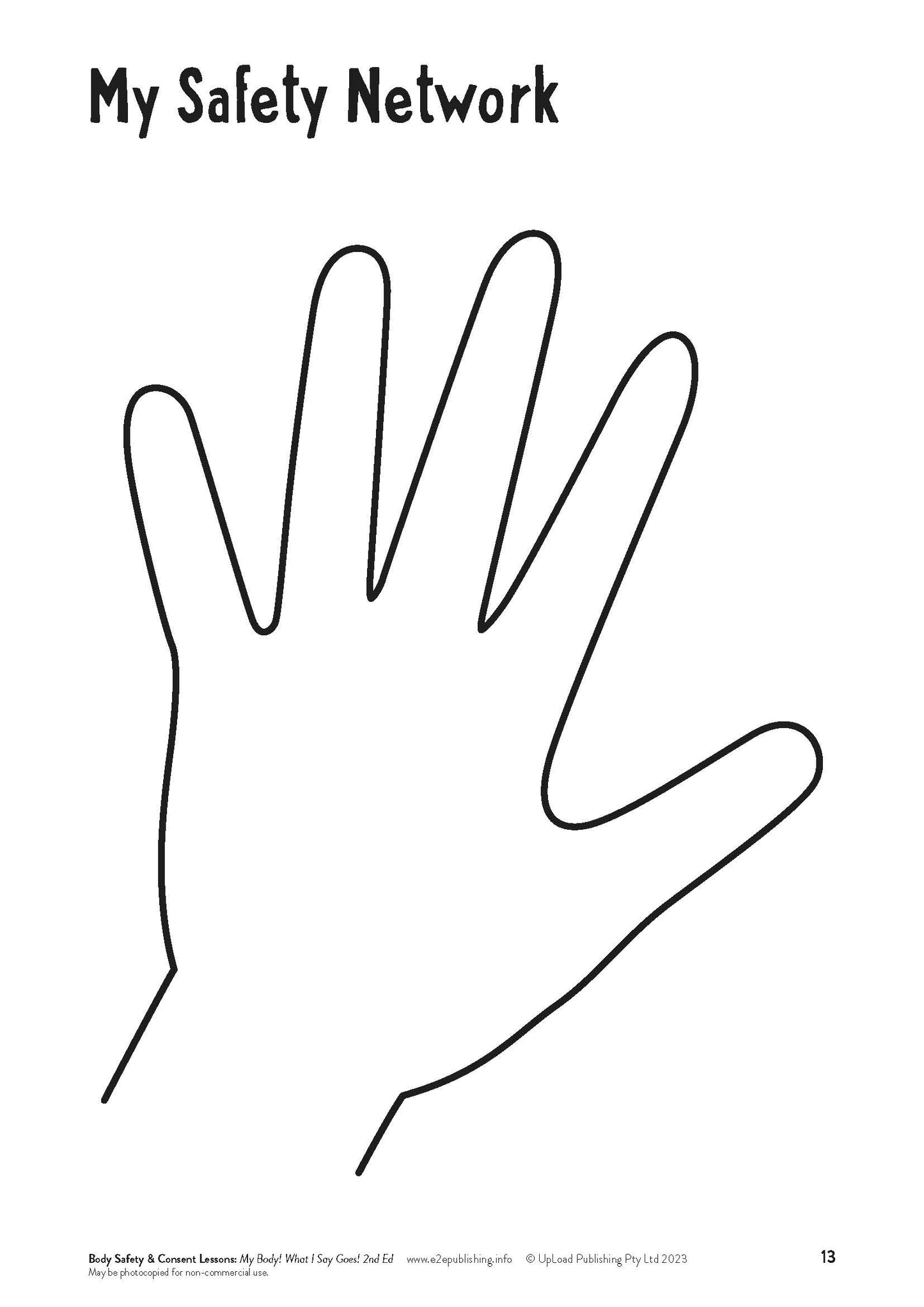 My Body! What I Say Goes! - FREE LESSON PLANS