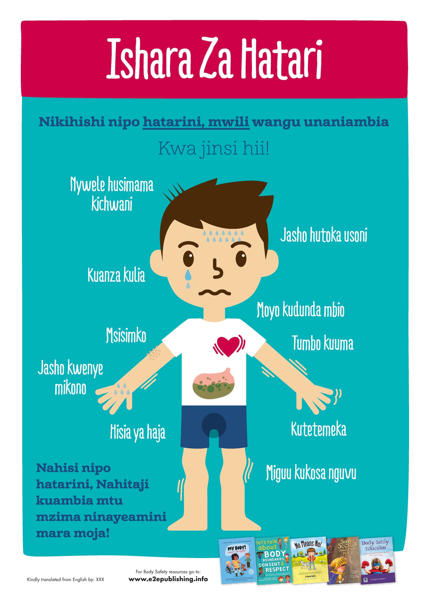 My Early Warning Signs - FREE POSTER