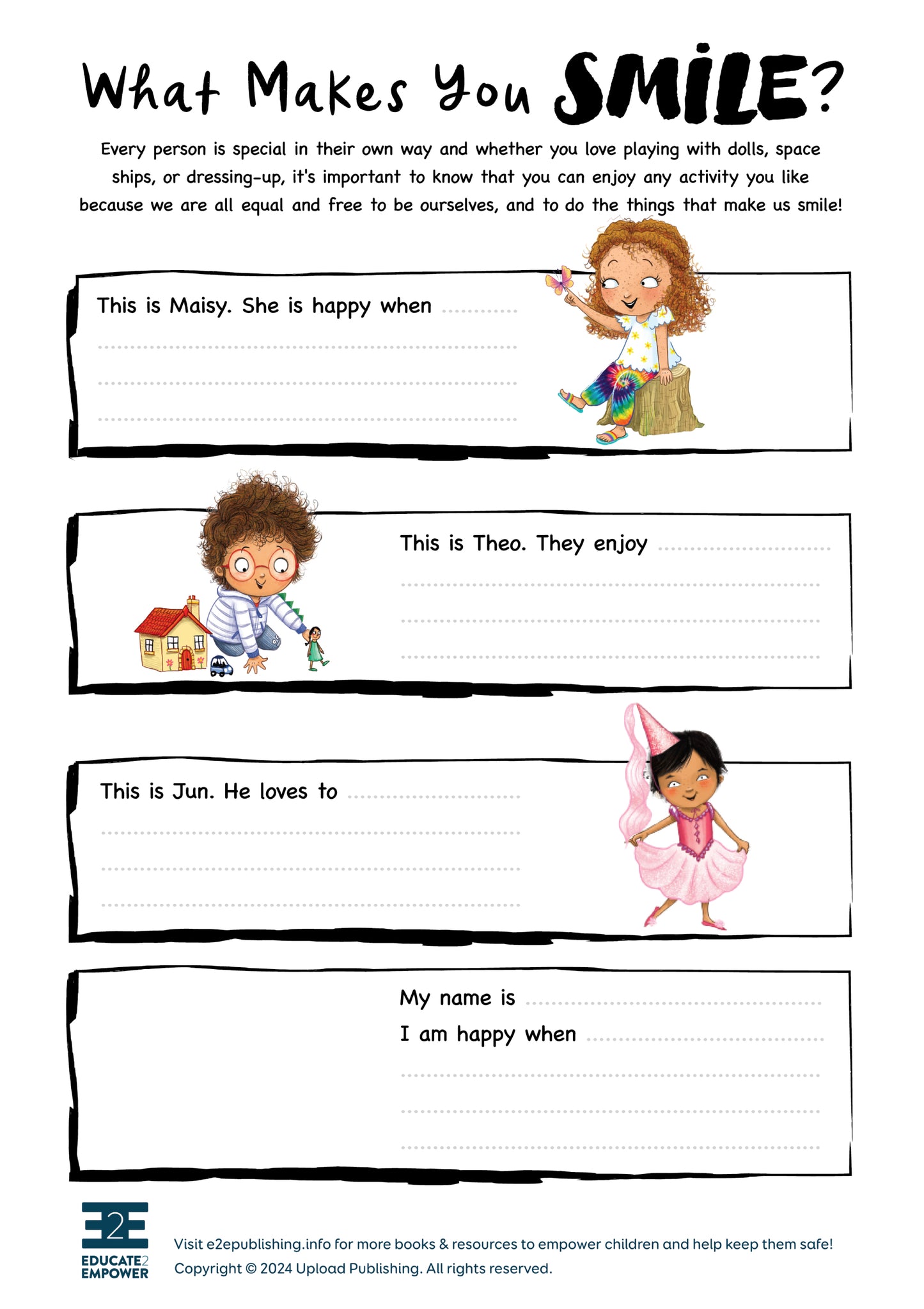 What Makes You Smile? - Activity Sheet