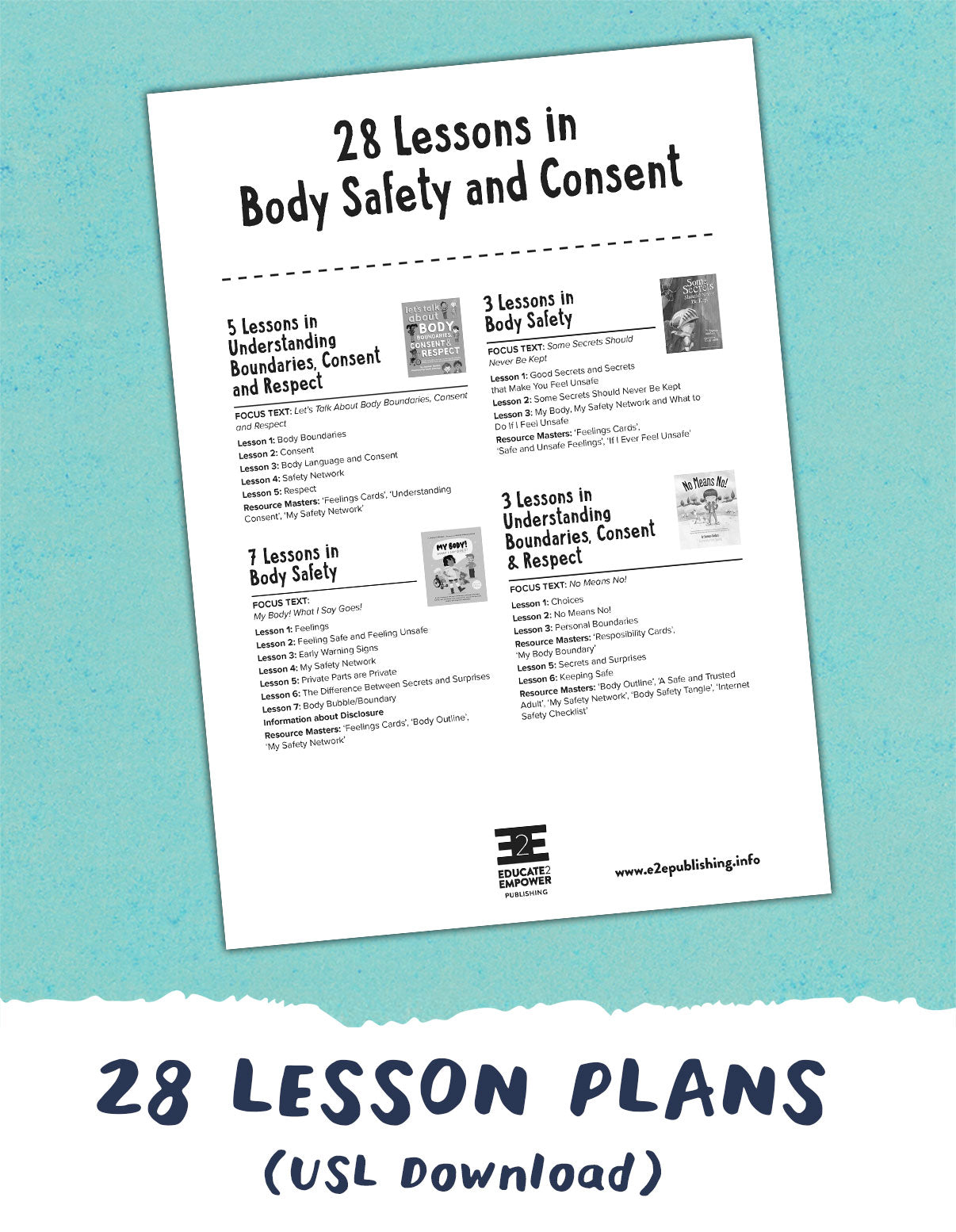 Body Safety & Consent VALUE BUNDLE Lesson Plans