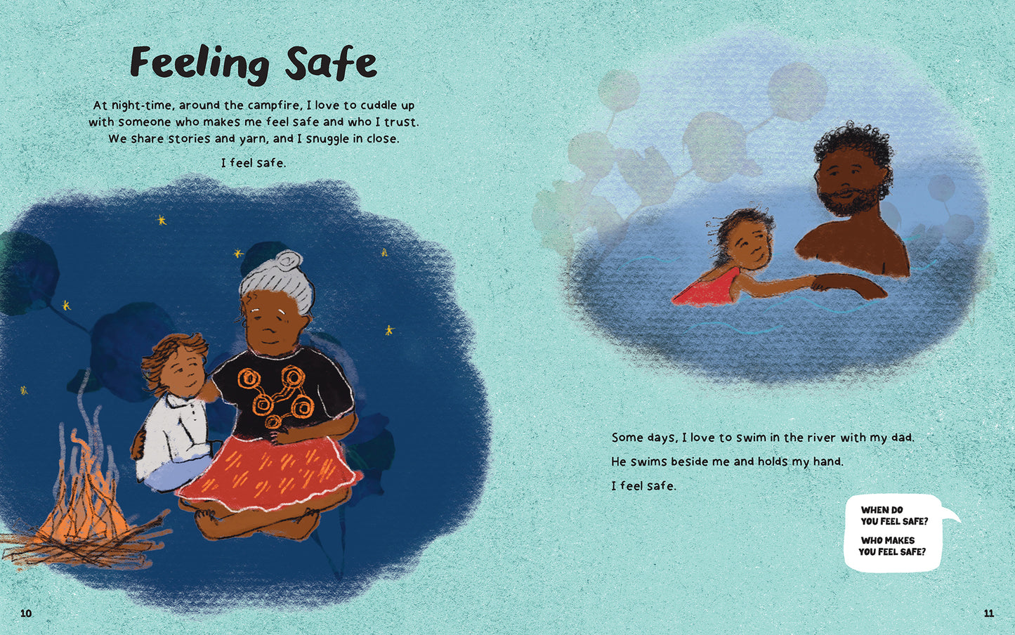 A page from the book 'My Body! What I Say Goes! Kiah's Edition' by Jayneen Sanders