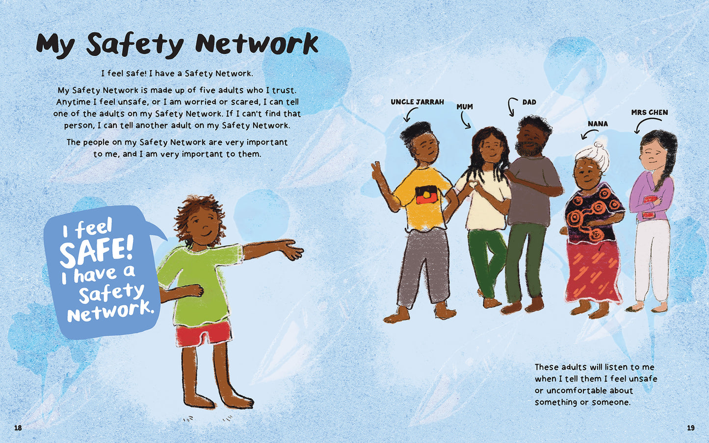 A page from the book 'My Body! What I Say Goes! Kiah's Edition' by Jayneen Sanders
