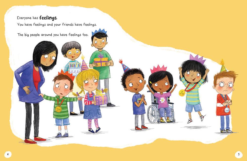 A page from the book 'Talking About Feelings' by Jayneen Sanders