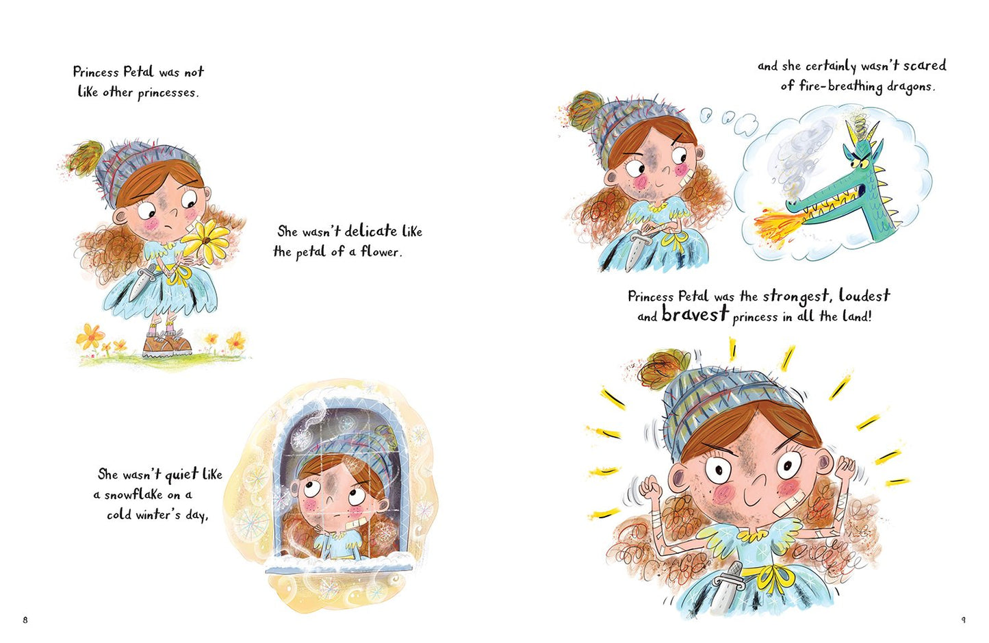 A page from the book 'The Not-So-Perfect Princess and the Not-So-Dreadful Dragon' by Jayneen Sanders