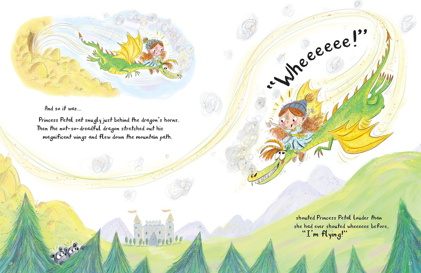 A page from the book 'The Not-So-Perfect Princess and the Not-So-Dreadful Dragon' by Jayneen Sanders