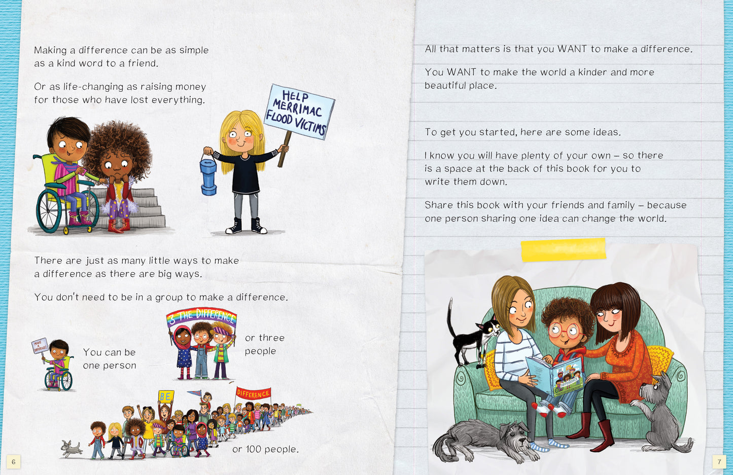 A page from the book 'Be the Difference' by Jayneen Sanders