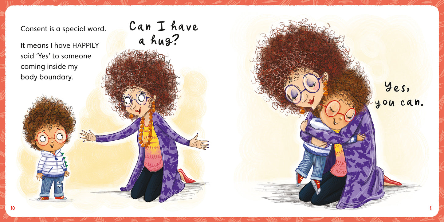 A page from the Little BIG Chats book 'Consent' by Jayneen Sanders