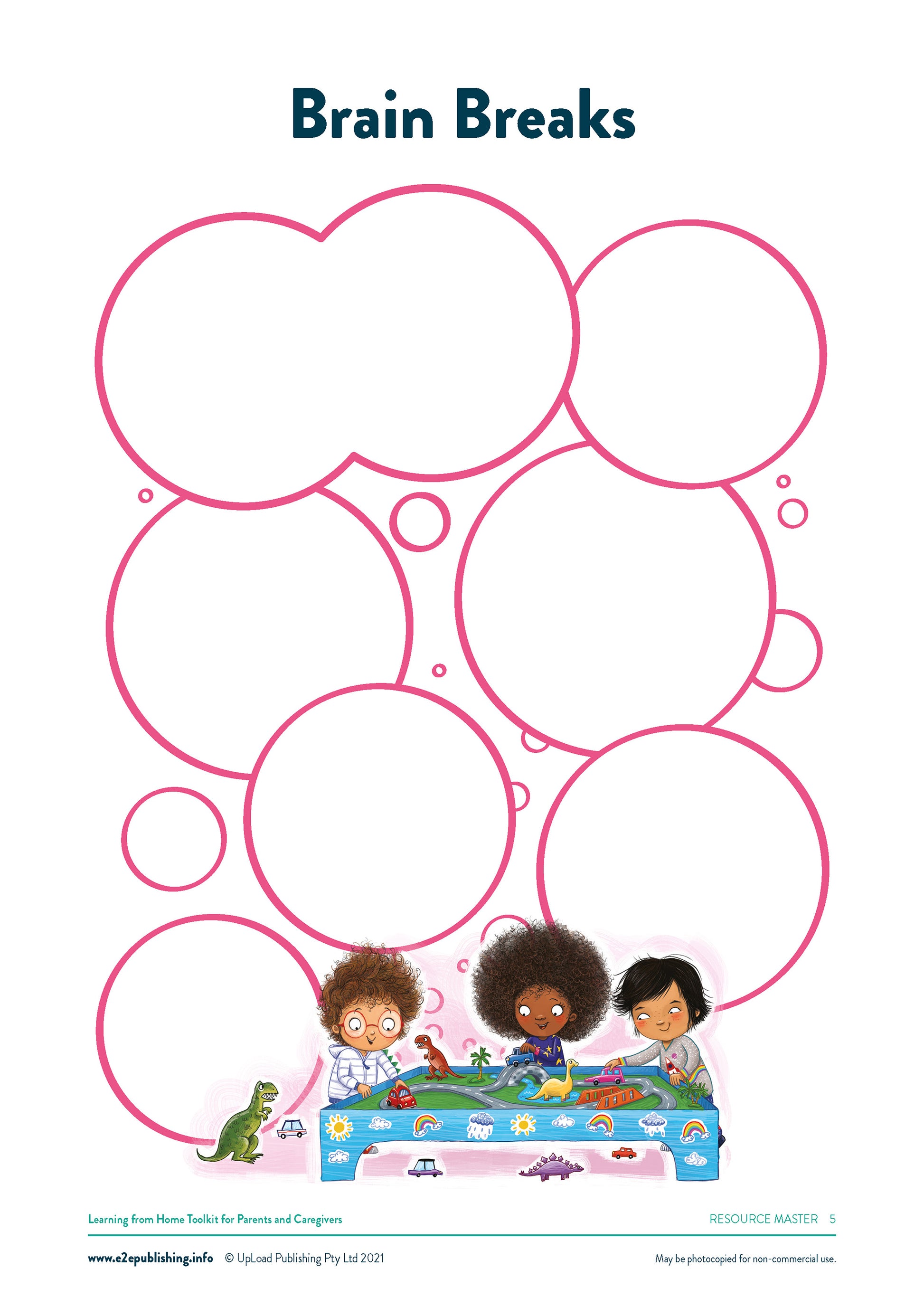 An example activity sheet from the 'Learning From Home' Bundle.