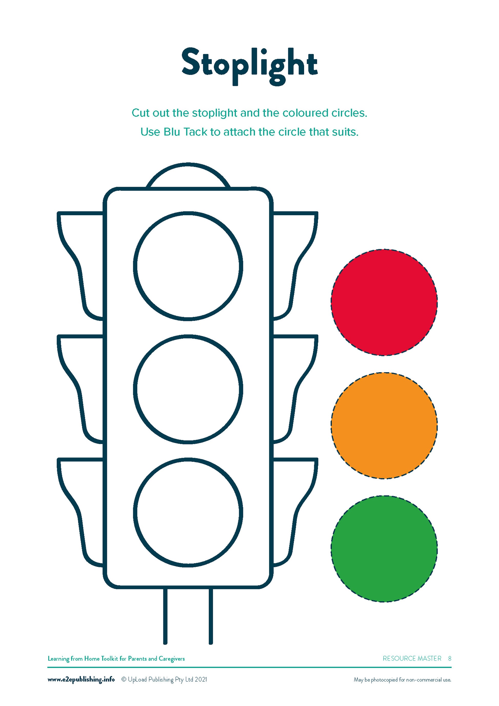 An example activity sheet from the 'Learning From Home' Bundle.