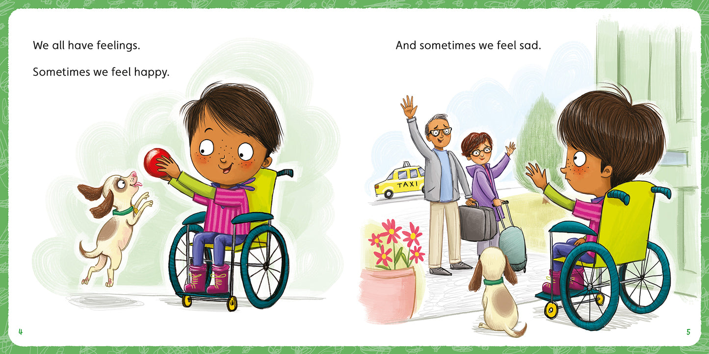 A page from the Little BIG Chats book 'Feelings' by Jayneen Sanders