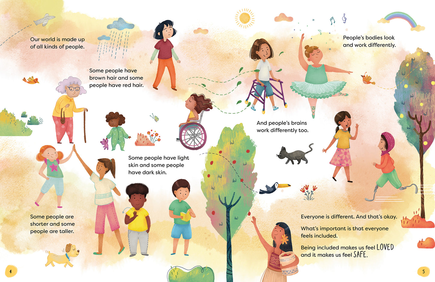 A page from the book 'Included' by Jayneen Sanders