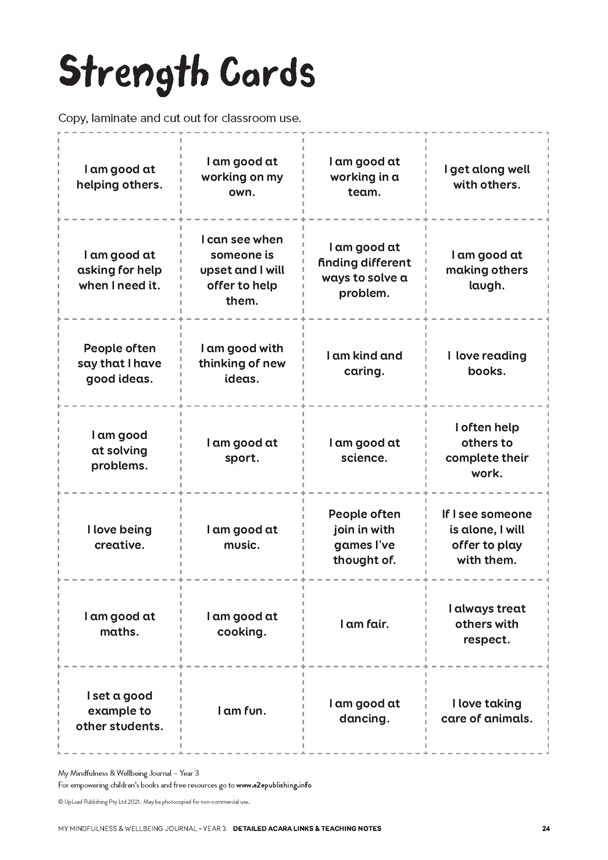 An example image of one of the lesson plan that compliment many of Educate2Empowers books.