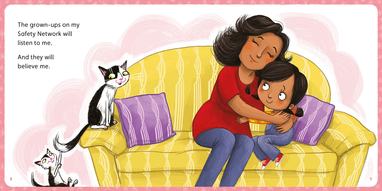 A page from the Little BIG Chats book 'My Safety Network' by Jayneen Sanders