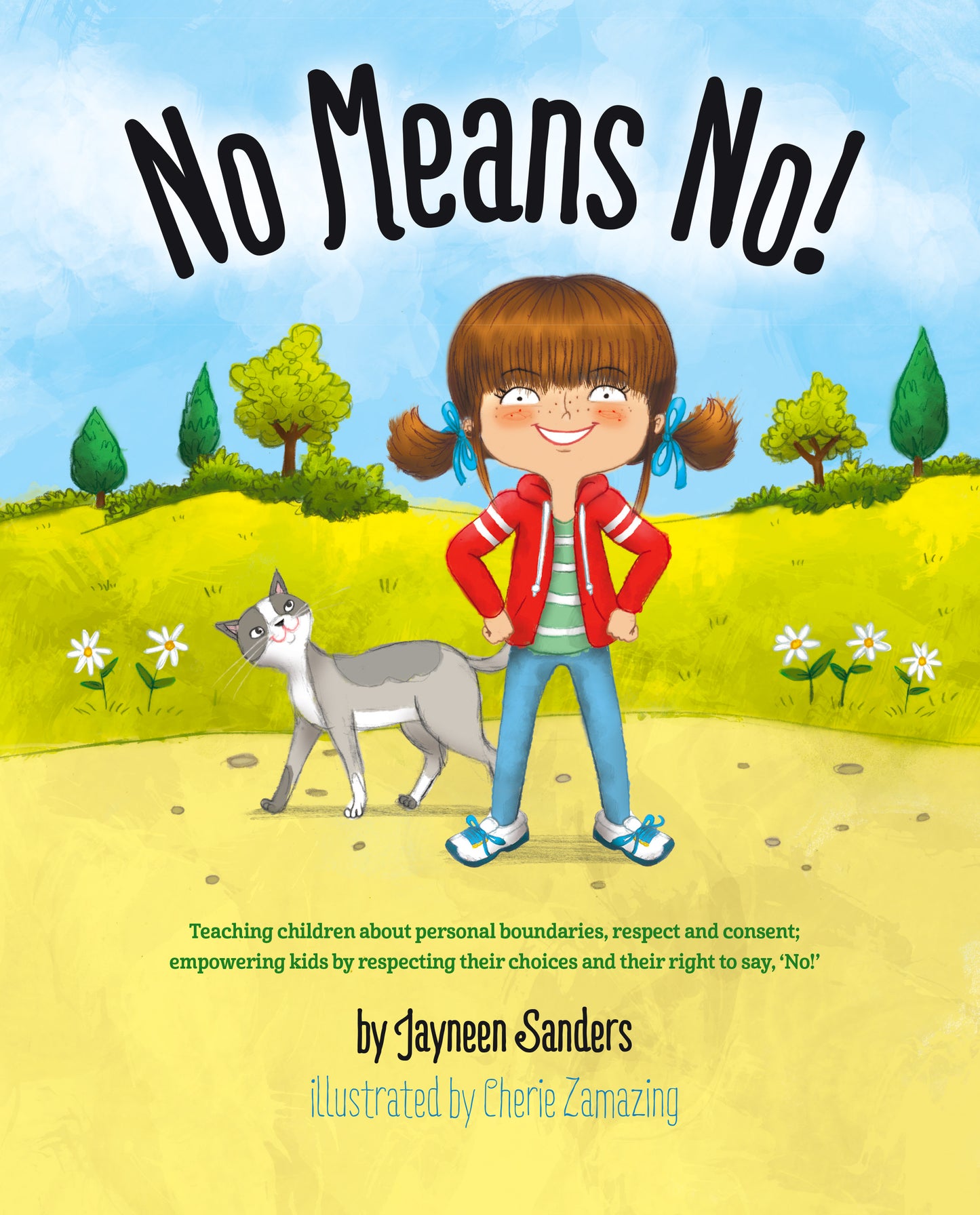 The cover of the book ‘No Means No!’ by Jayneen Sanders.