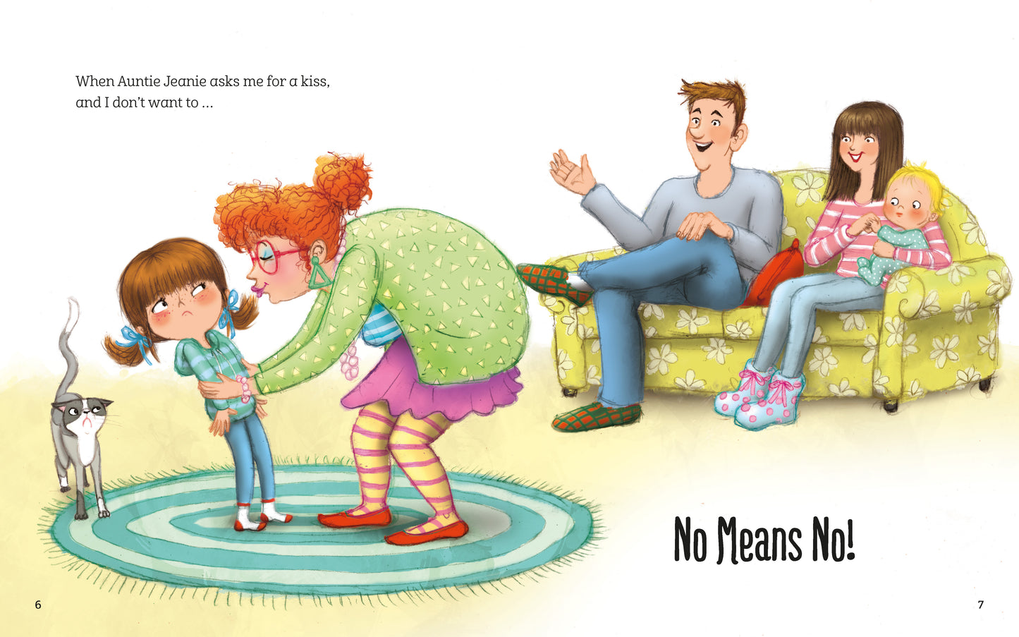 A page from the book 'No Means No!' by Jayneen Sanders