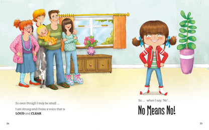 A page from the book 'No Means No!' by Jayneen Sanders