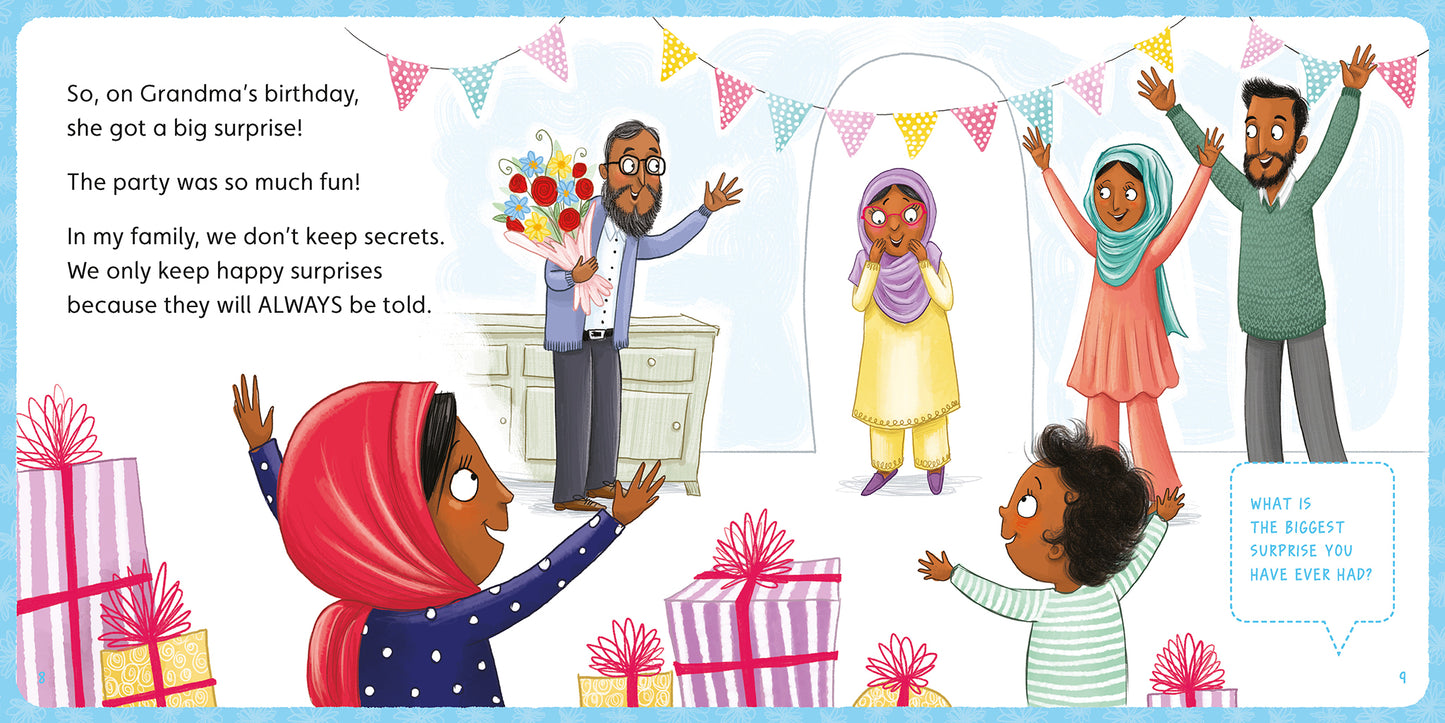 A page from the Little BIG Chats book 'Secrets and Surprises' by Jayneen Sanders