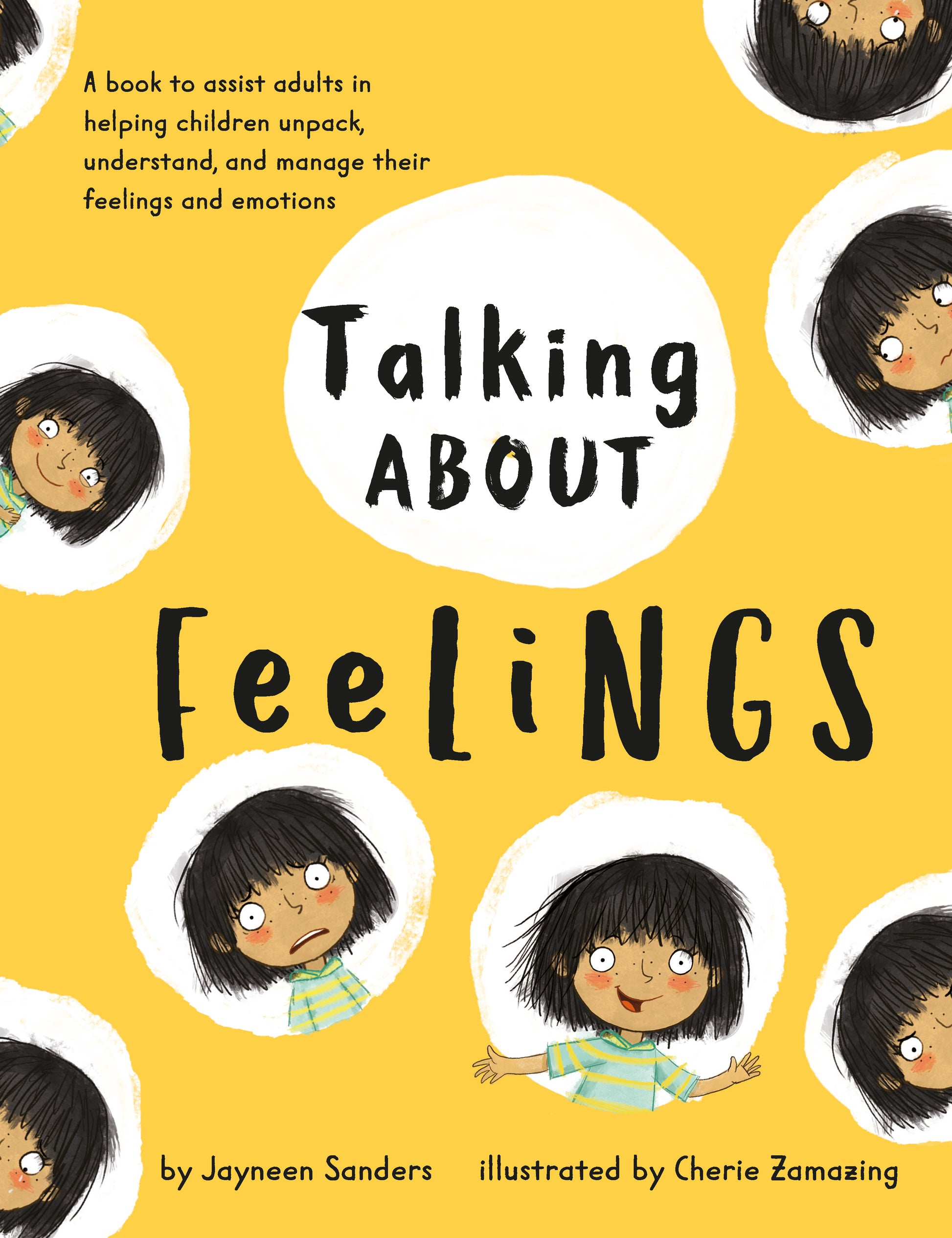 The cover of the book ‘Talking About Feelings’ by Jayneen Sanders.