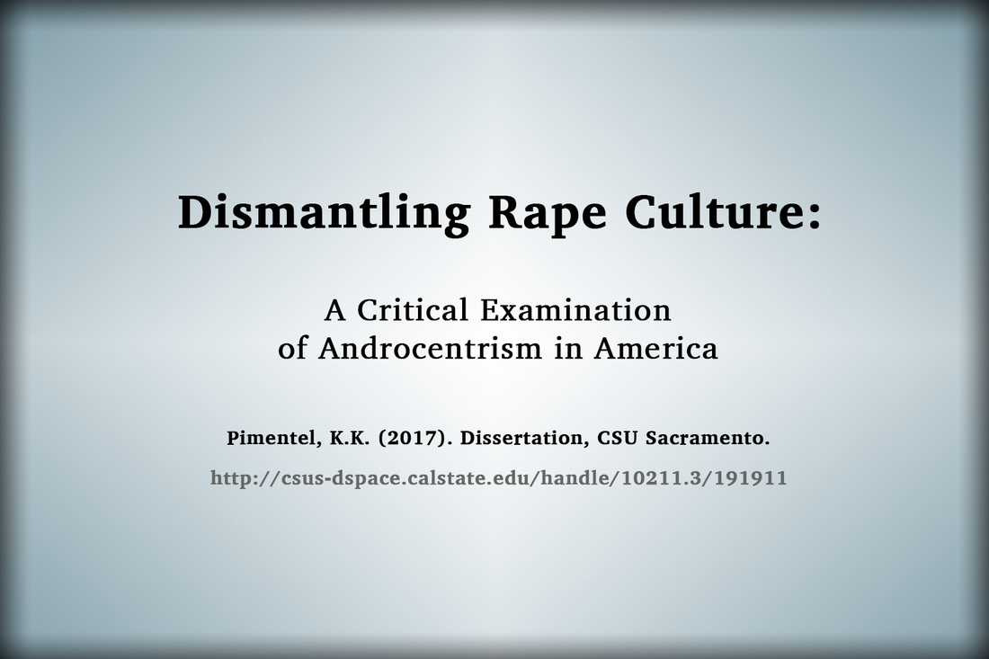 Dismantling Rape Culture, A Study By Katrina K. Pimentel