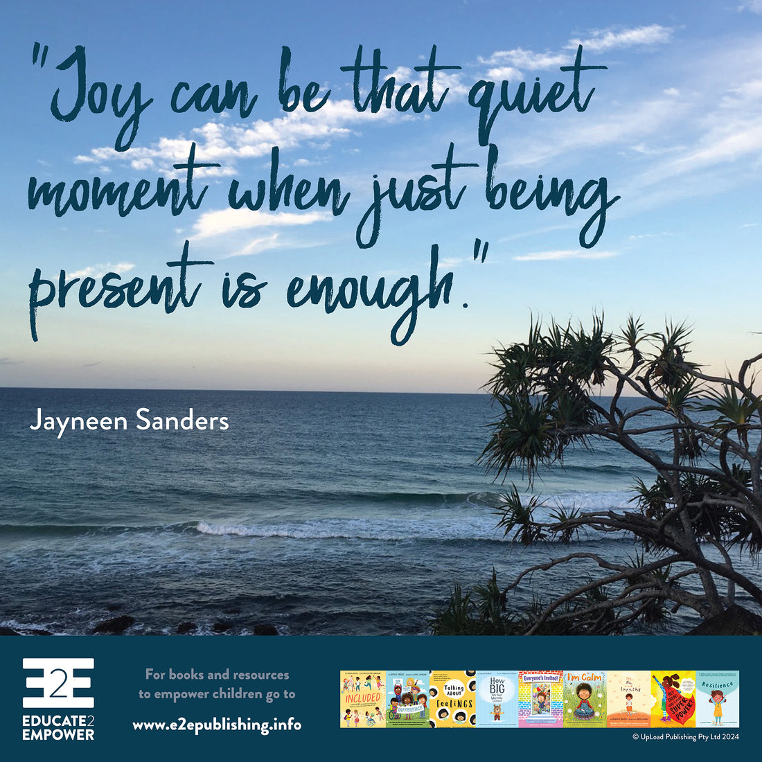 Joy can be that quiet moment when just being present is enough.