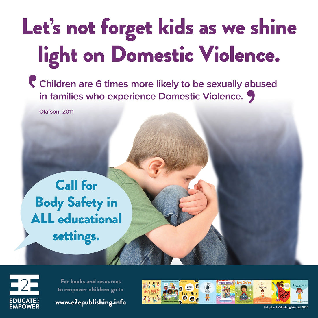 Let's not forget kids as we shine light on Domestic Violence.