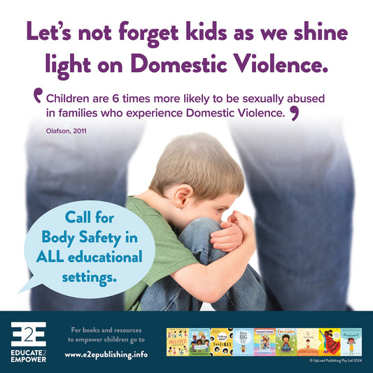 Let's not forget kids as we shine light on Domestic Violence.