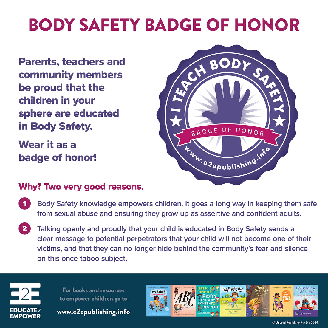 BODY SAFETY BADGE OF HONOR