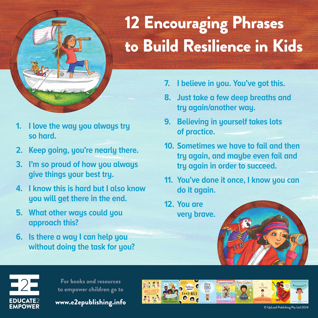12 Encouraging Phrases to Build Resilience in Kids