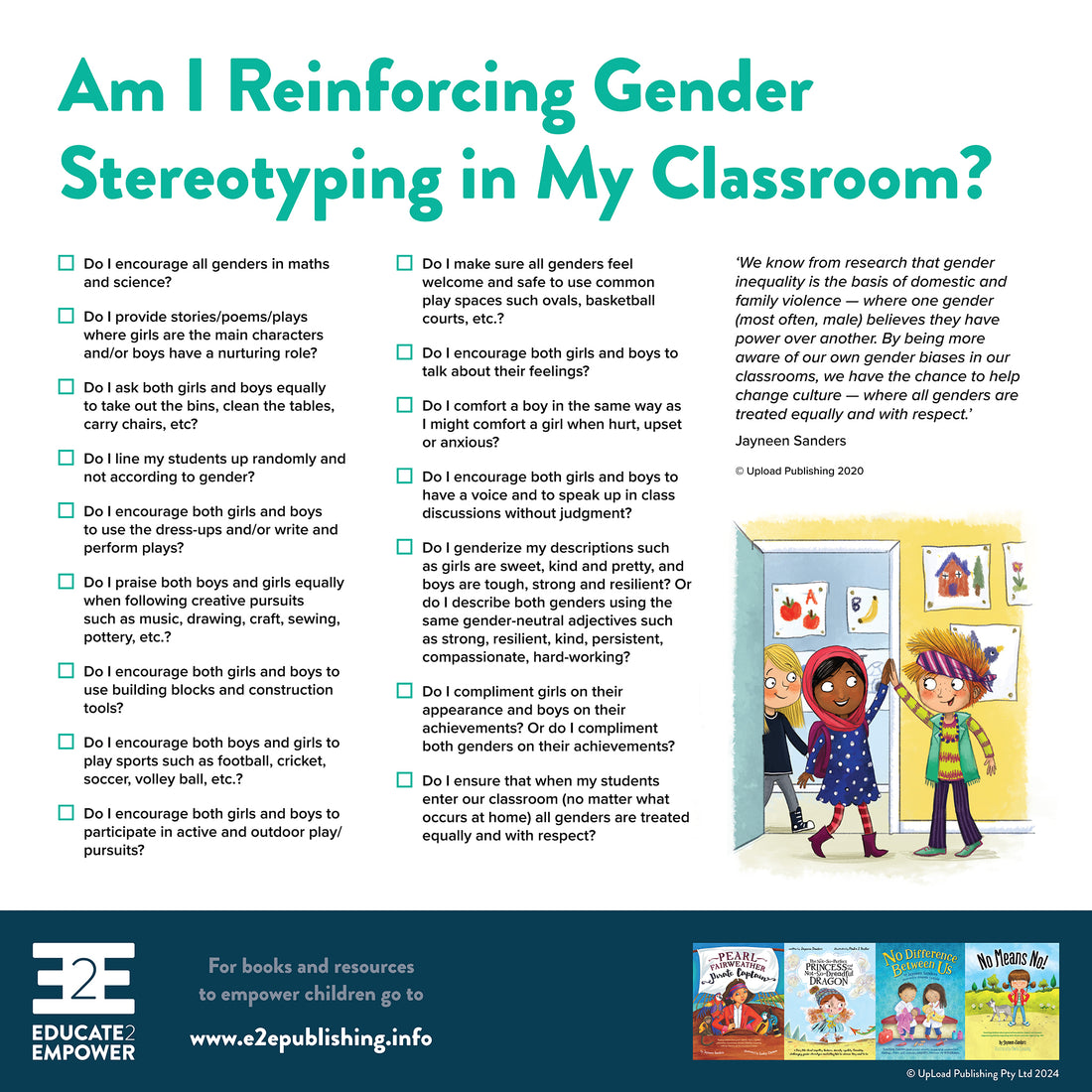 Am I Reinforcing Gender Stereotyping in My Classroom?