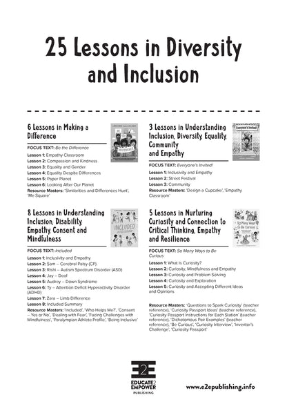 Lesson Plans for Value BUNDLES: Diversity & Inclusion