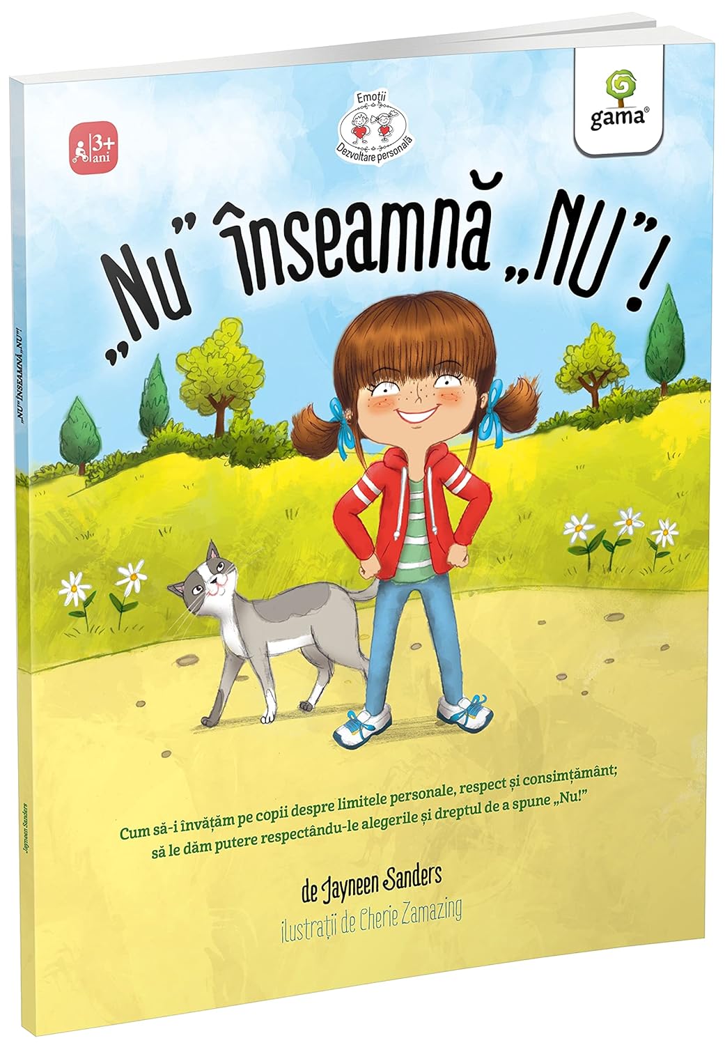 Cover of the Romanian version of the book 'No Means No!'
