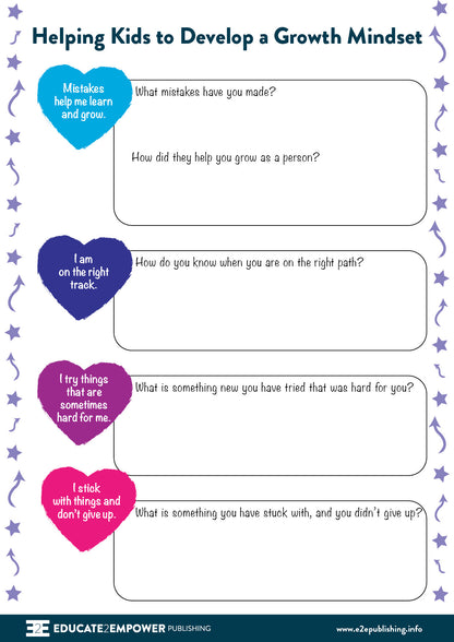 Helping Kids to Develop a Growth Mindset - FREE POSTER & ACTIVITY