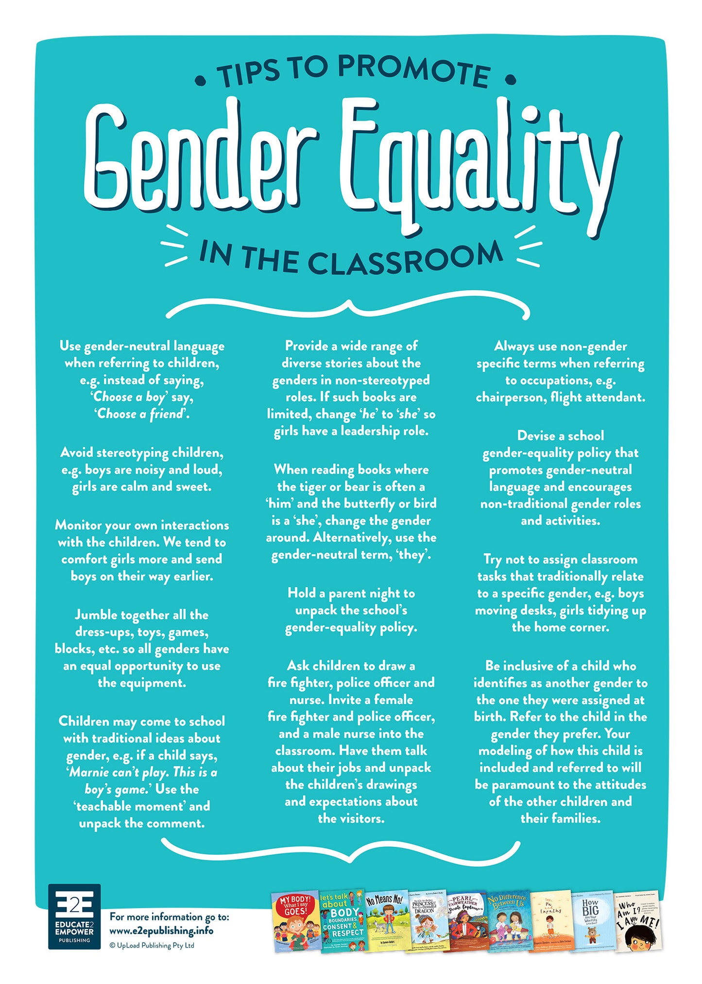Gender Equality in the Classroom - FREE POSTER