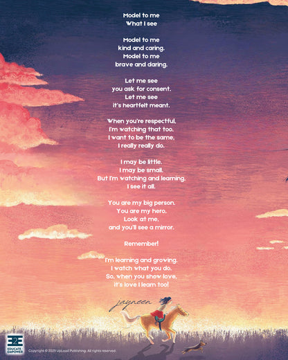 Model to Me What I See - A poem by Jayneen Sanders