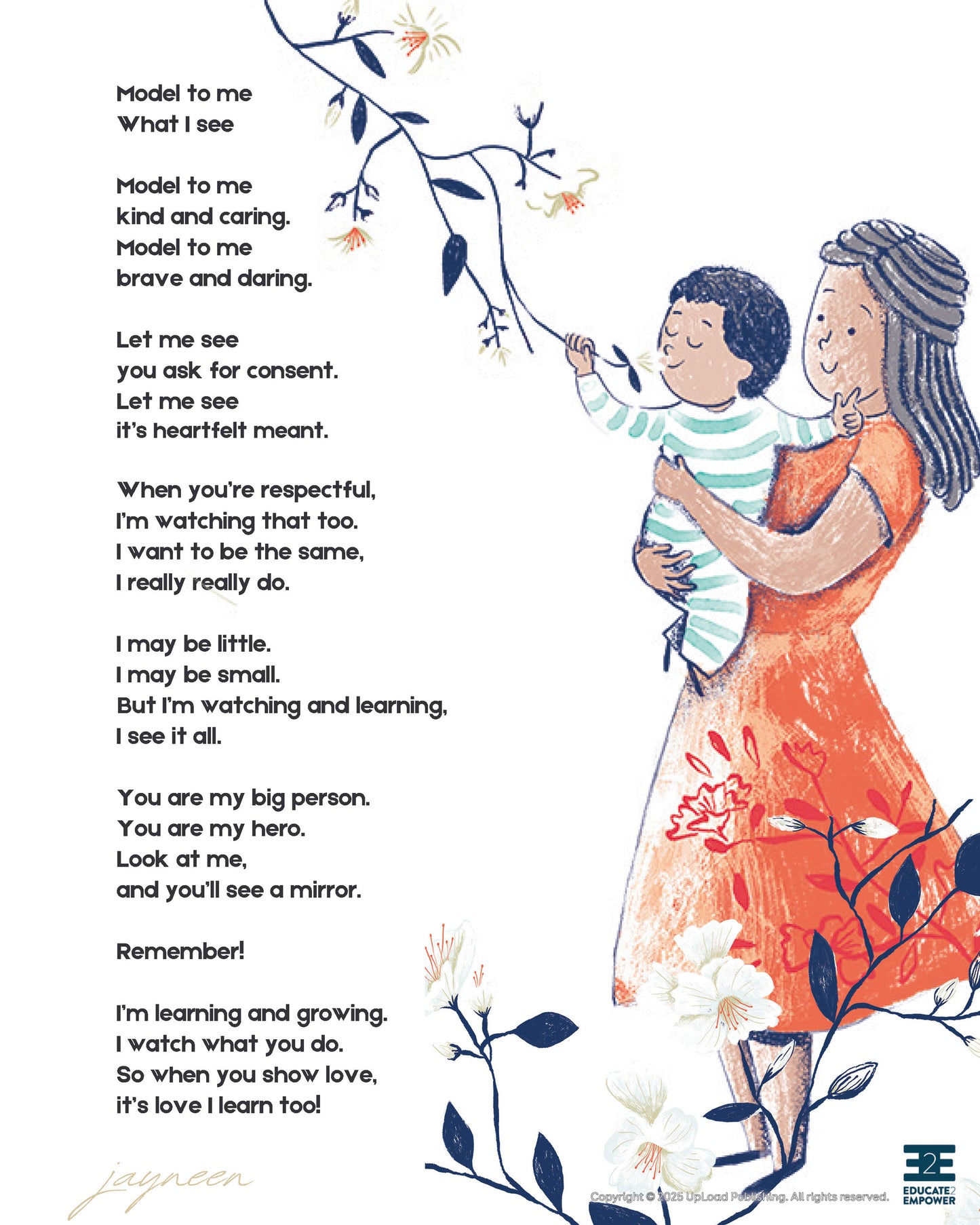 Model to Me What I See - A poem by Jayneen Sanders