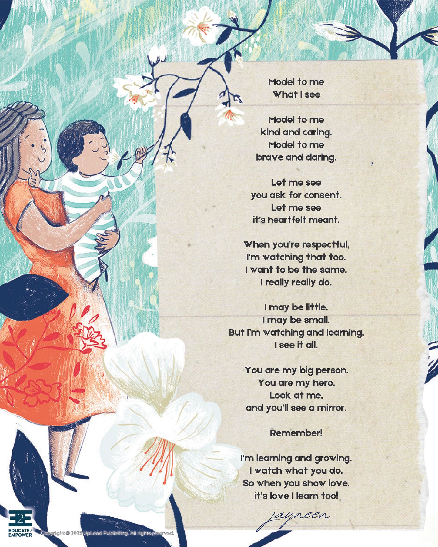 Model to Me What I See - A poem by Jayneen Sanders