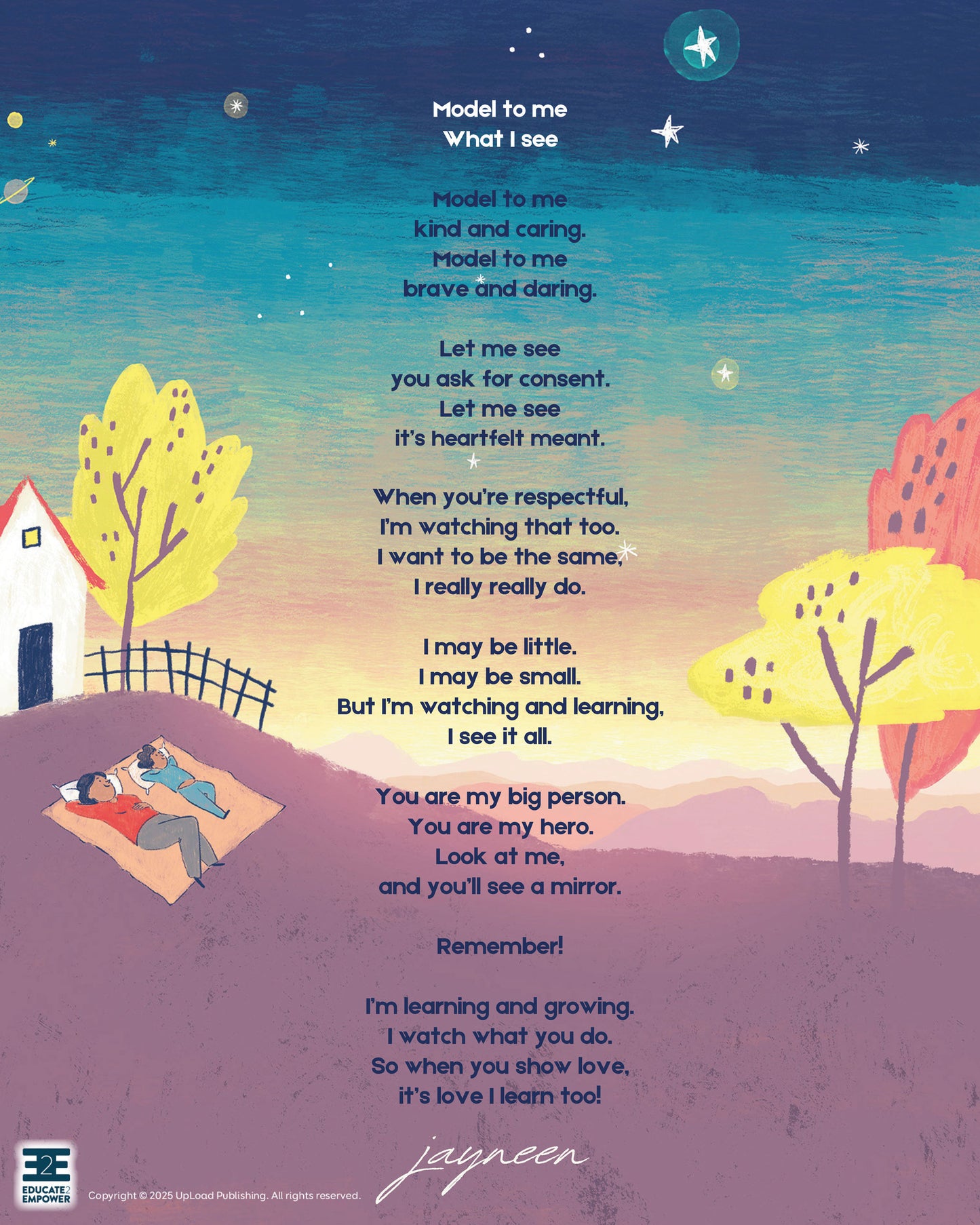 Model to Me What I See - A poem by Jayneen Sanders