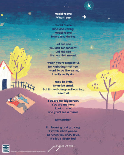 Model to Me What I See - A poem by Jayneen Sanders