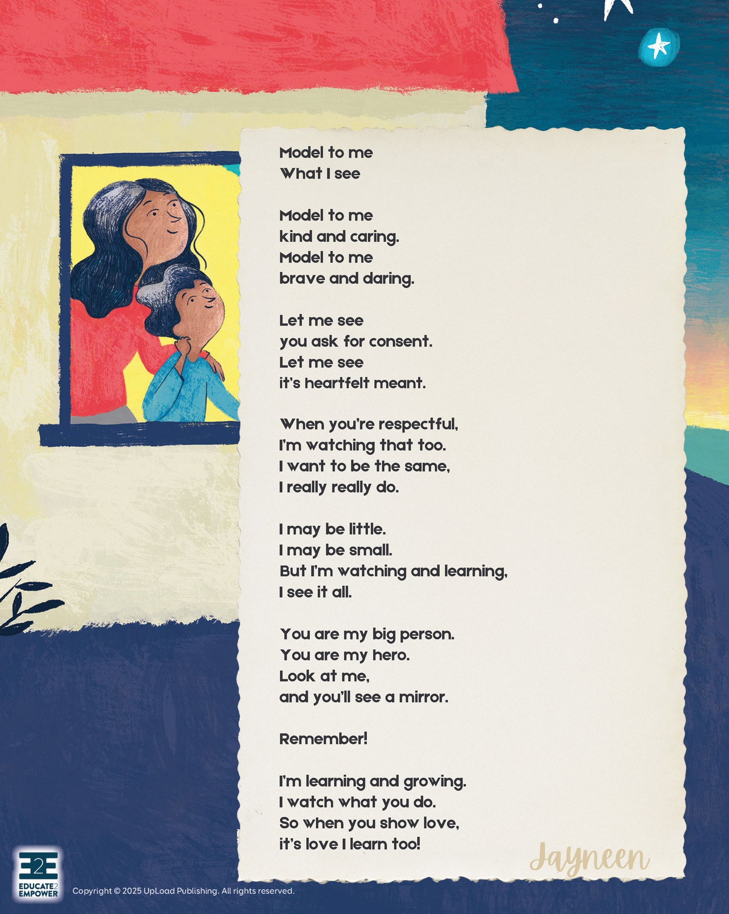 Model to Me What I See - A poem by Jayneen Sanders