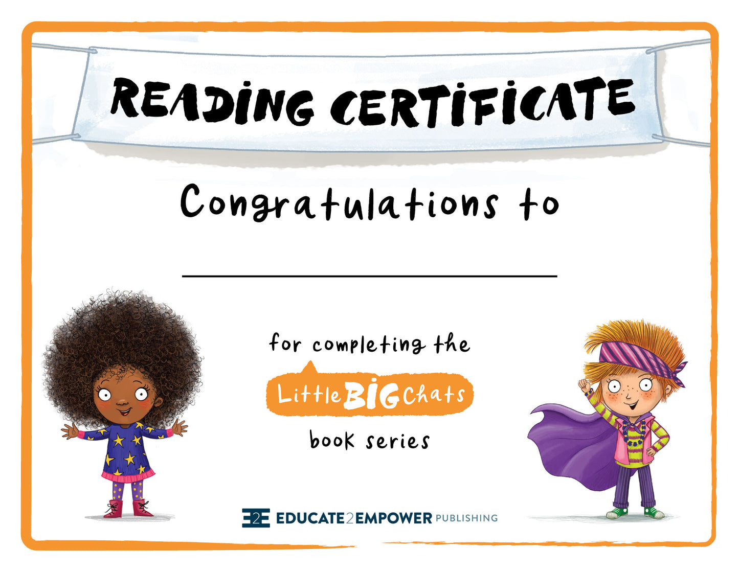 Little BIG Chats - Reading Certificate