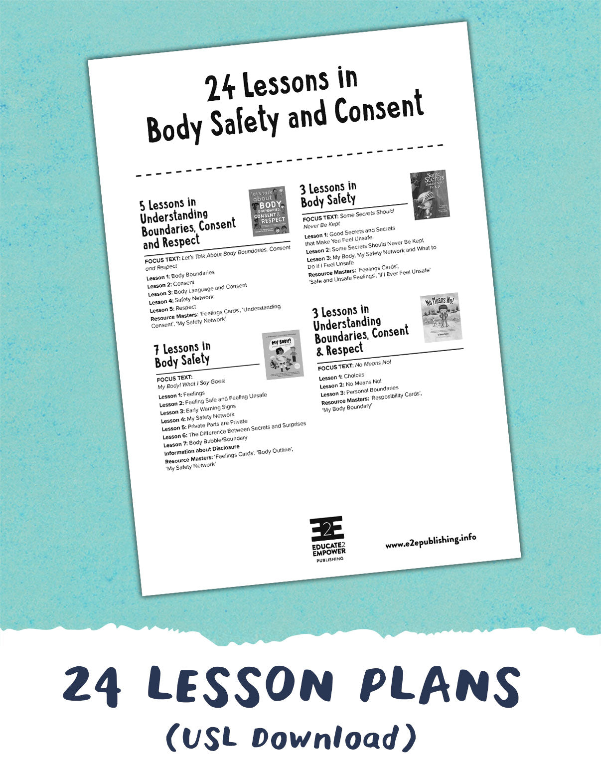 Body Safety & Consent VALUE BUNDLE Lesson Plans