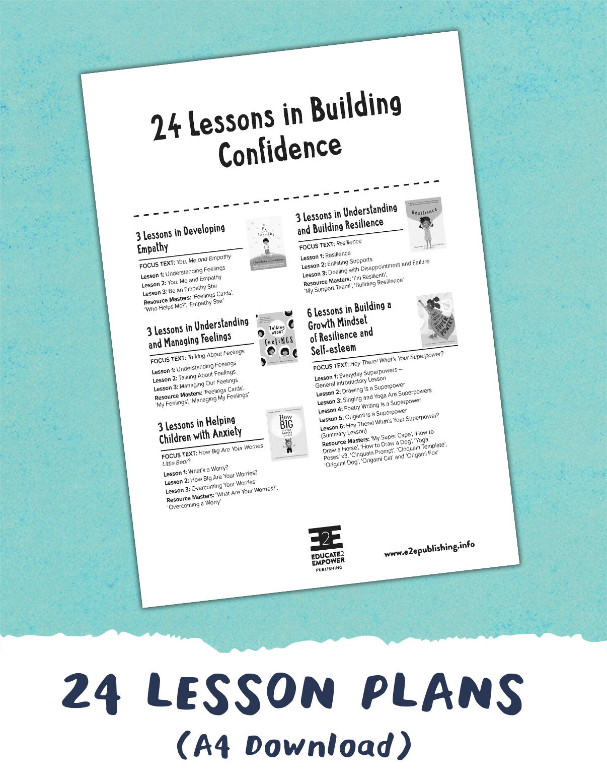 Lesson Plans for Value BUNDLES: Building Confidence
