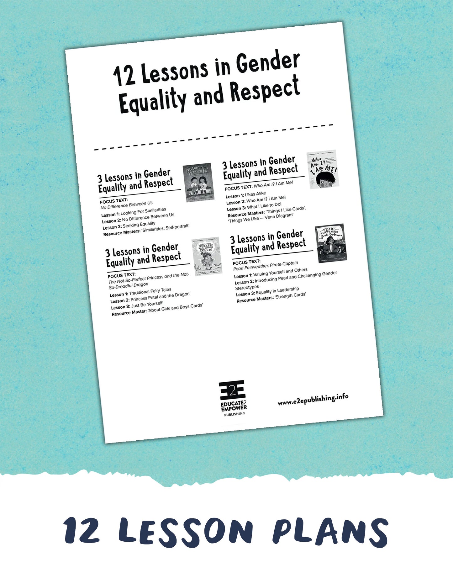 Gender Equality & Respect VALUE BUNDLE Lesson Plan