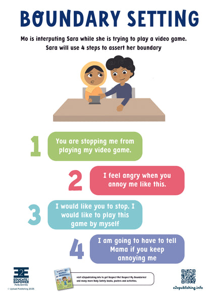 Boundary Setting - FREE Poster and Activity Pack