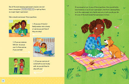A page from the book 'Hey There! What's Your Superpower?' by Jayneen Sanders