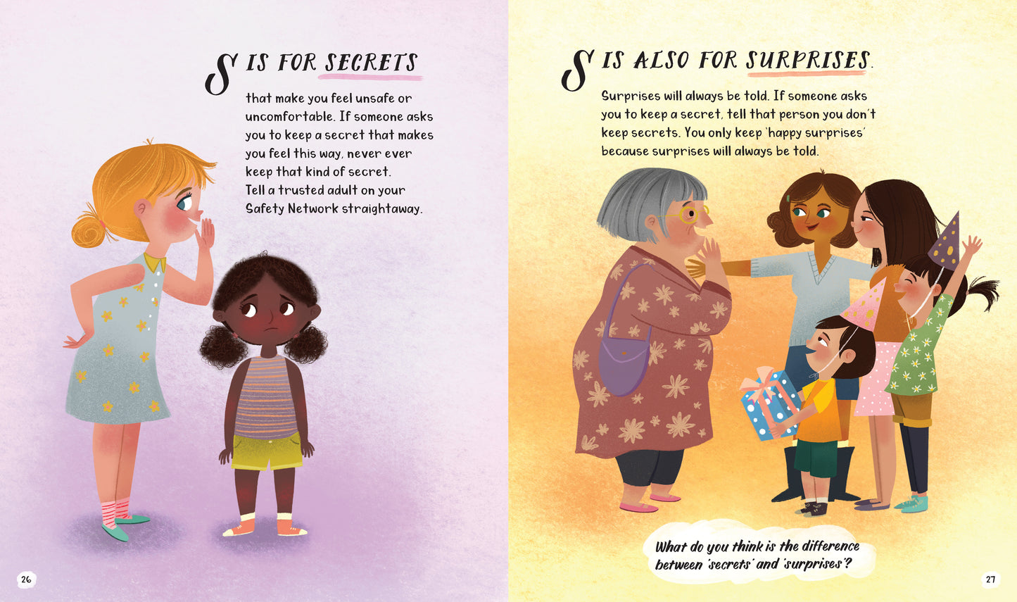 A page from the book 'ABC of Body Safety and Consent' by Jayneen Sanders